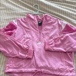 Nike Sportswear Heritage Half-Zip Jacket In Pink